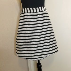 Express Black and White Skirt